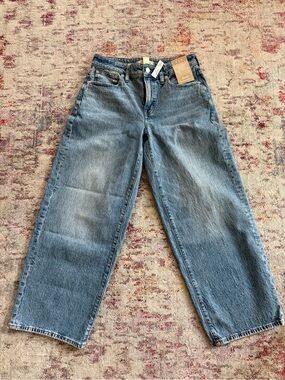 Madewell Light Blue Curvy Vintage Wide-Leg Jeans